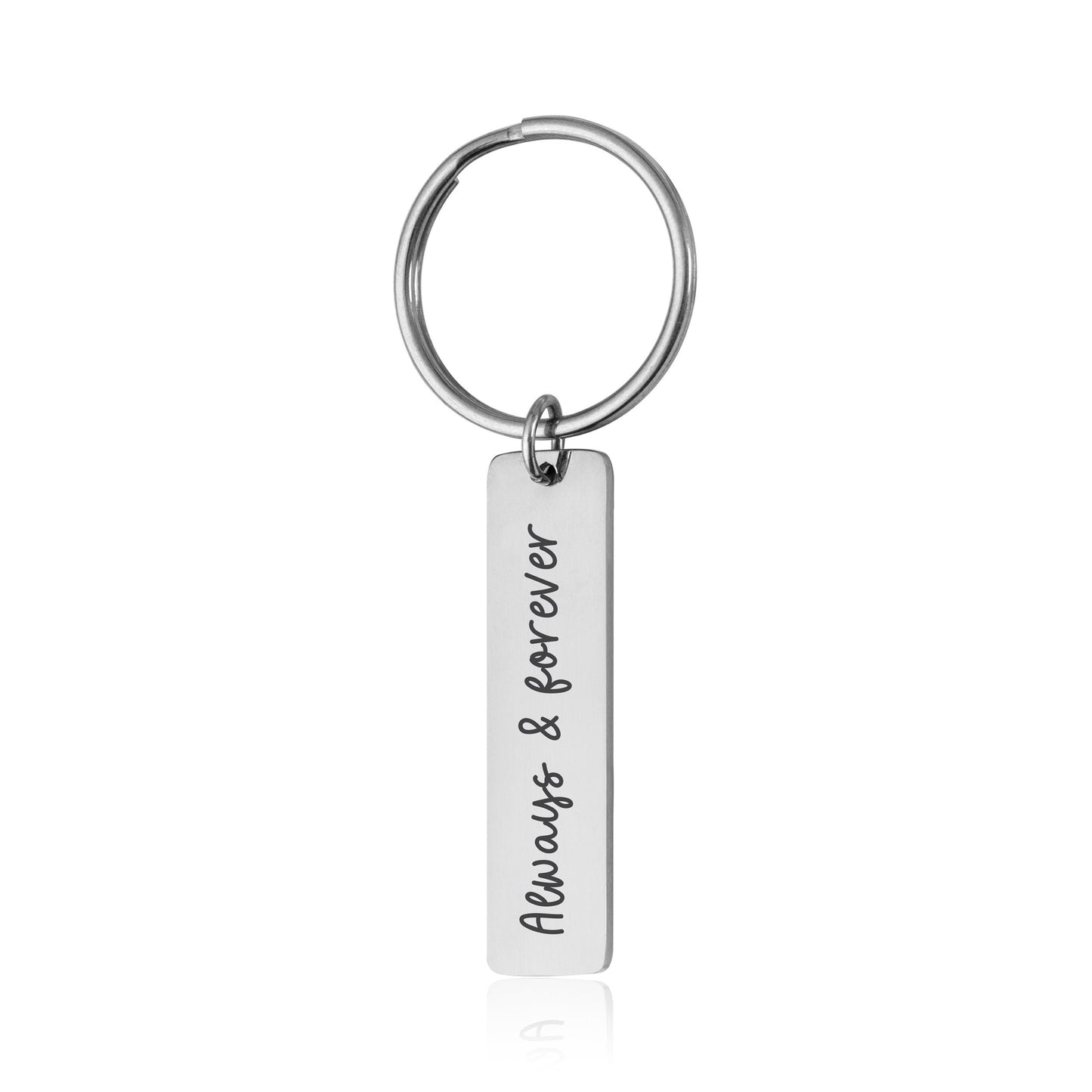 Personalized Keychain with Custom Text, Anniversary or Birthday Gift For Women or Men, Boyfriend or Girlfriend Gift, Engraved Words, C.2