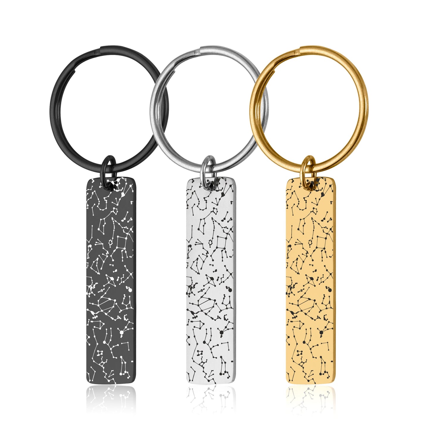 Custom Star Map By Date Keychain, Engraved Keyring, Personalized Anniversary Birthday Gift For Women Men Him Her Boyfriend Girlfriend, RP.2