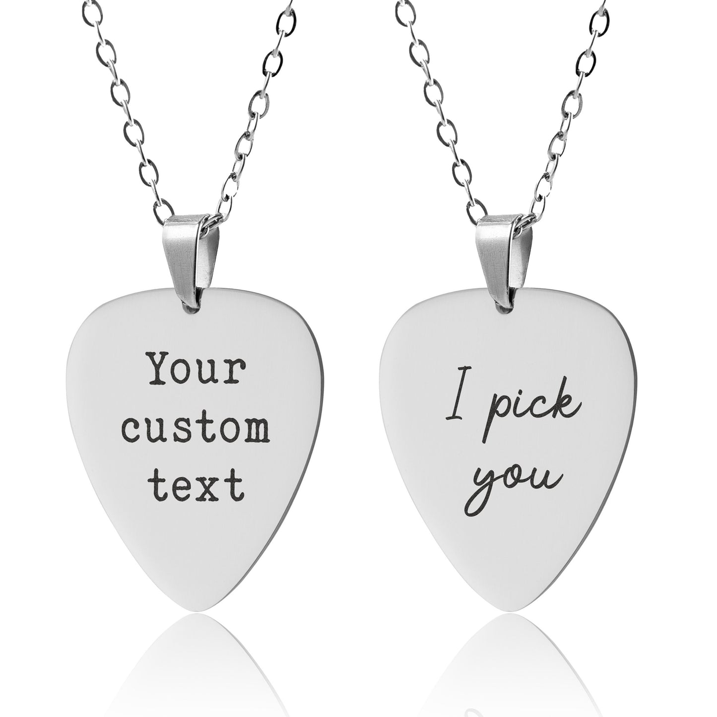 Gift For Boyfriend Custom Guitar Pick Necklace, Personalized Musician Gift for Guitarist, Music Lover Jewelry, Unique Handmade Gift, KP.2