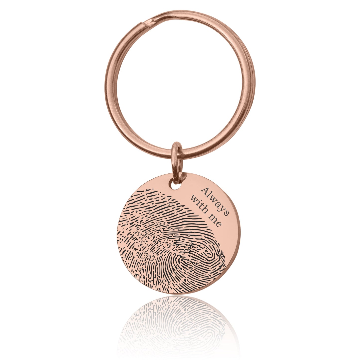 Engraved Fingerprint Keychain With Handwriting Or Custom Words, Loss Of Father, Grief Gift, Sympathy Gift, Comfort Gift, Memorial Gift, C.2