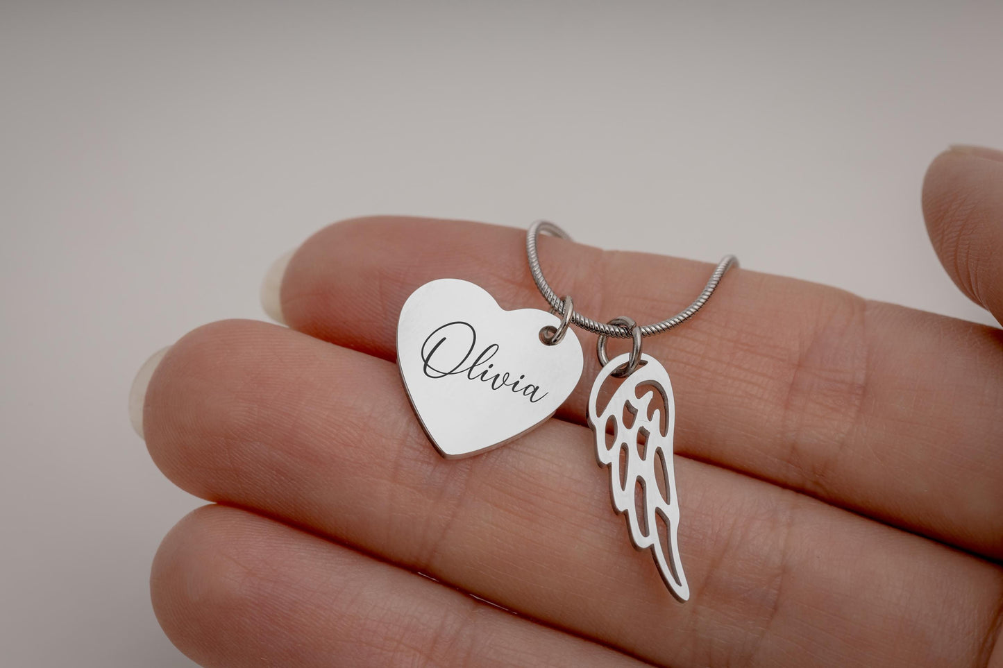 Keepsake Necklace With Angel Wing, Remembrance Gift, Memorial Gift, Grief Gift For A Girl, Sympathy Gift, Loss Of Mother, Loved One, C.2