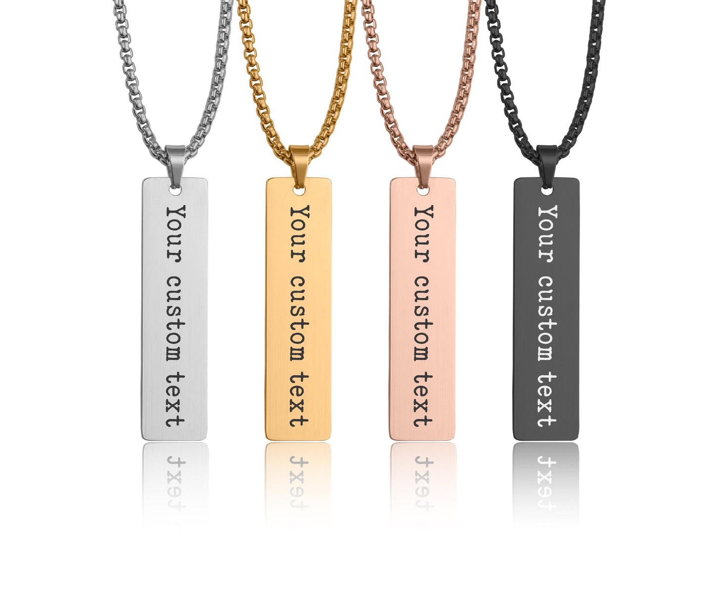 Star Map Necklace For Him, Custom Engraved Necklace, Night Sky Pendant, Personalized Vertical Bar Necklace For Men, Anniversary Gift, RP.2