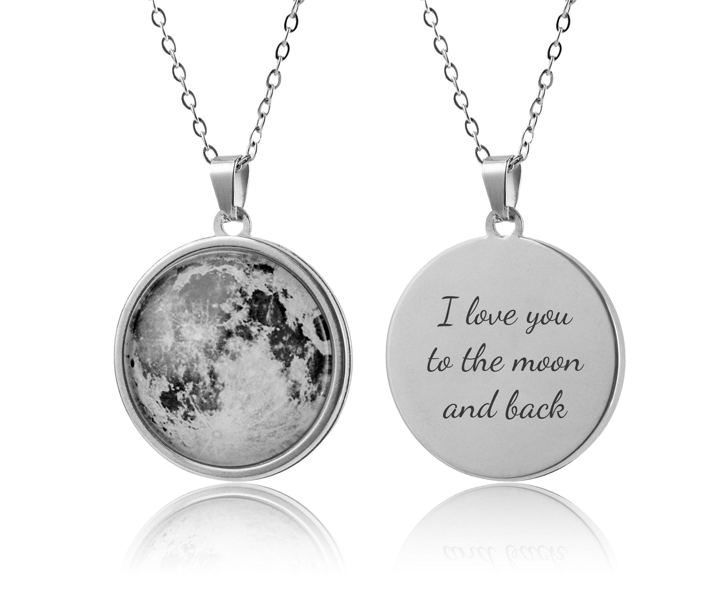 Any Text & Custom Birth Moon Phase Necklace, Personalized Pendant, Birthday Gift For Women, Jewelry Gift For Her, Anniversary Gift, KP.7
