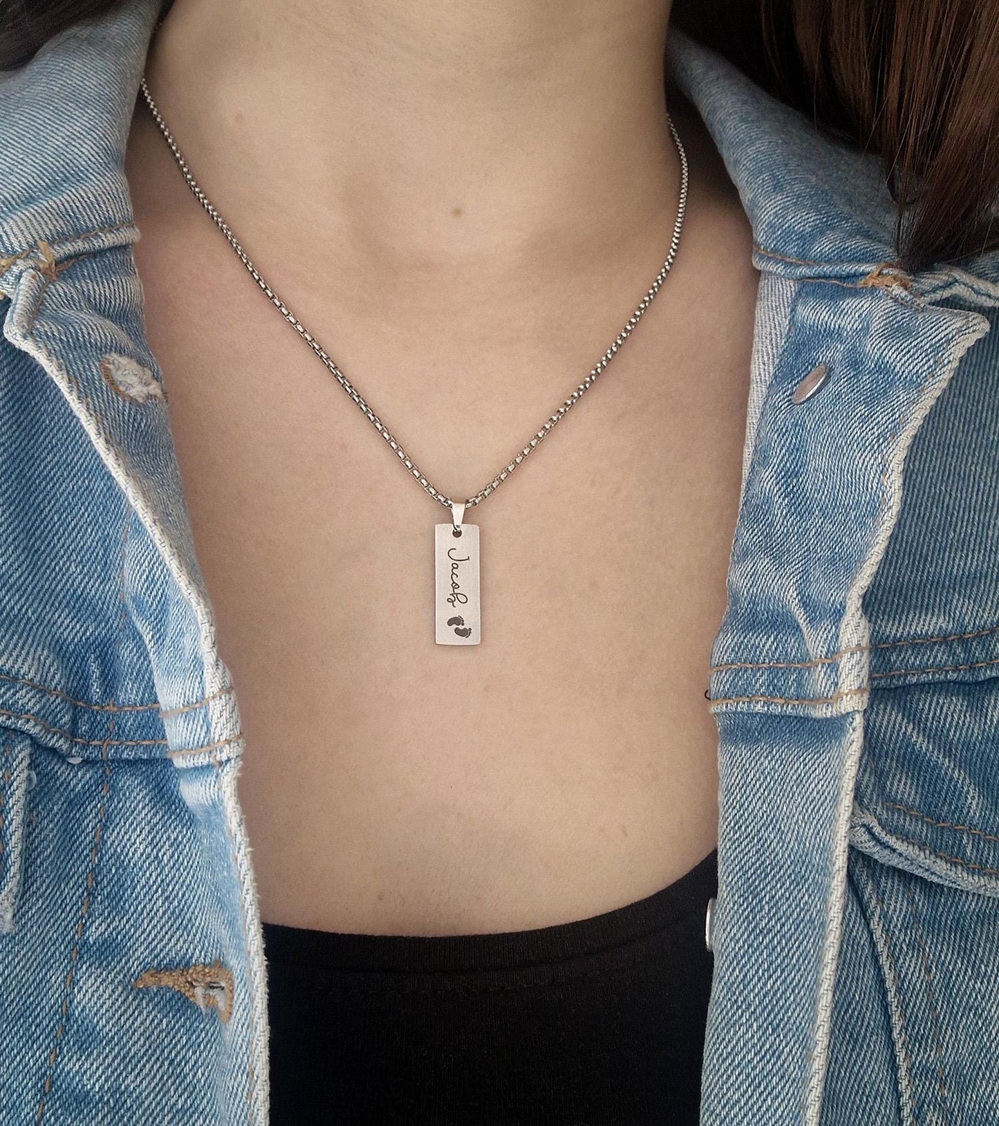 Child Loss Memorial Necklace For Dad, Men Keepsake Necklace, Loss Of Baby Sympathy Gift, Father Grief Gift, Miscarriage Gift For Him, C.2