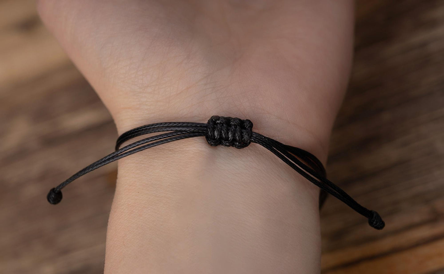 Anxiety Relief Bracelet - Adjustable Cord Jewelry with Natural Gemstones, Calming & Stress Relief Gift, Mindfulness or Support Bracelet CGM