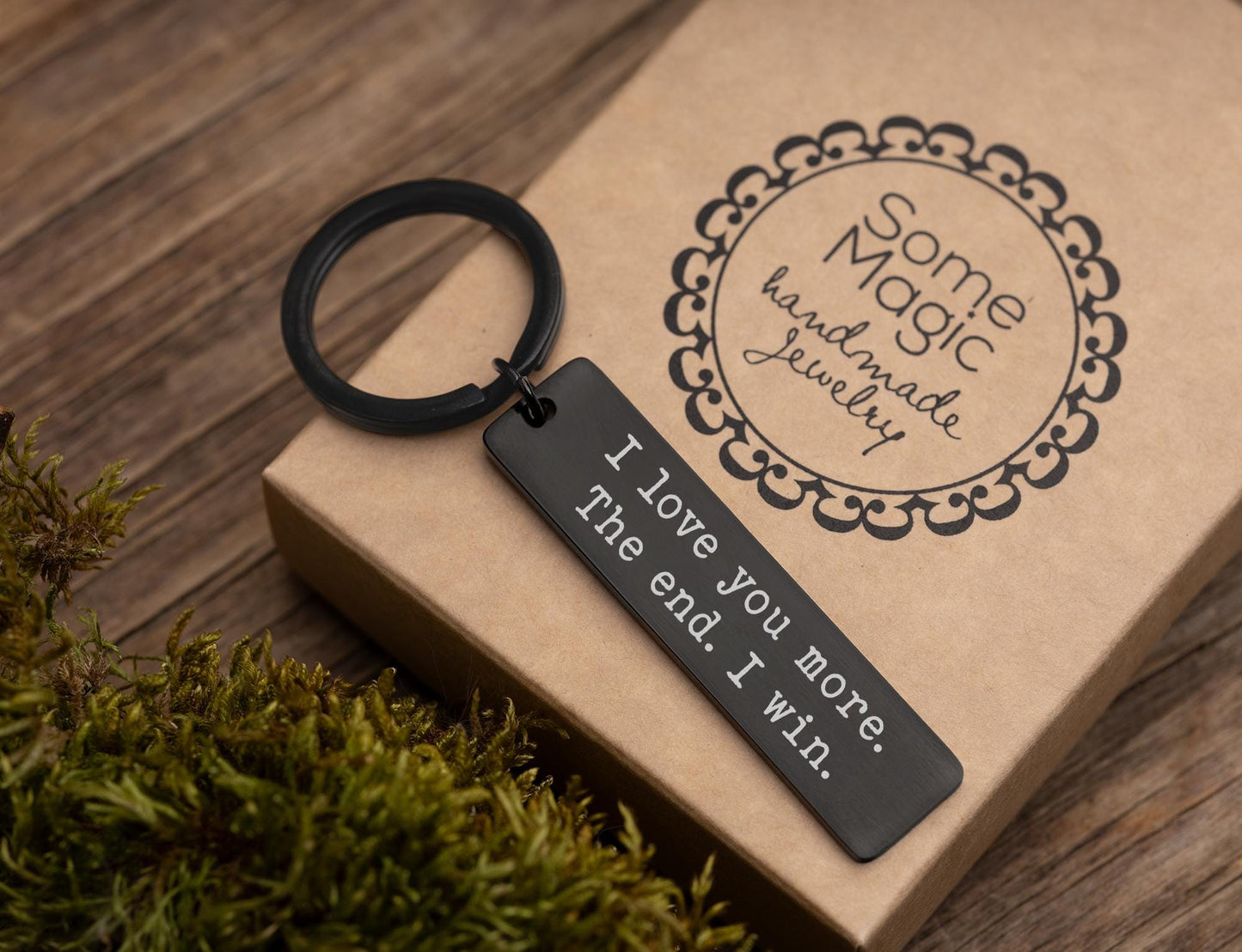 I Love You More Keyring, Gift For Girlfriend or Boyfriend, Romantic Gift for Partner, Birthday Gift for Women or Men, Gift for Her, Him, C.2