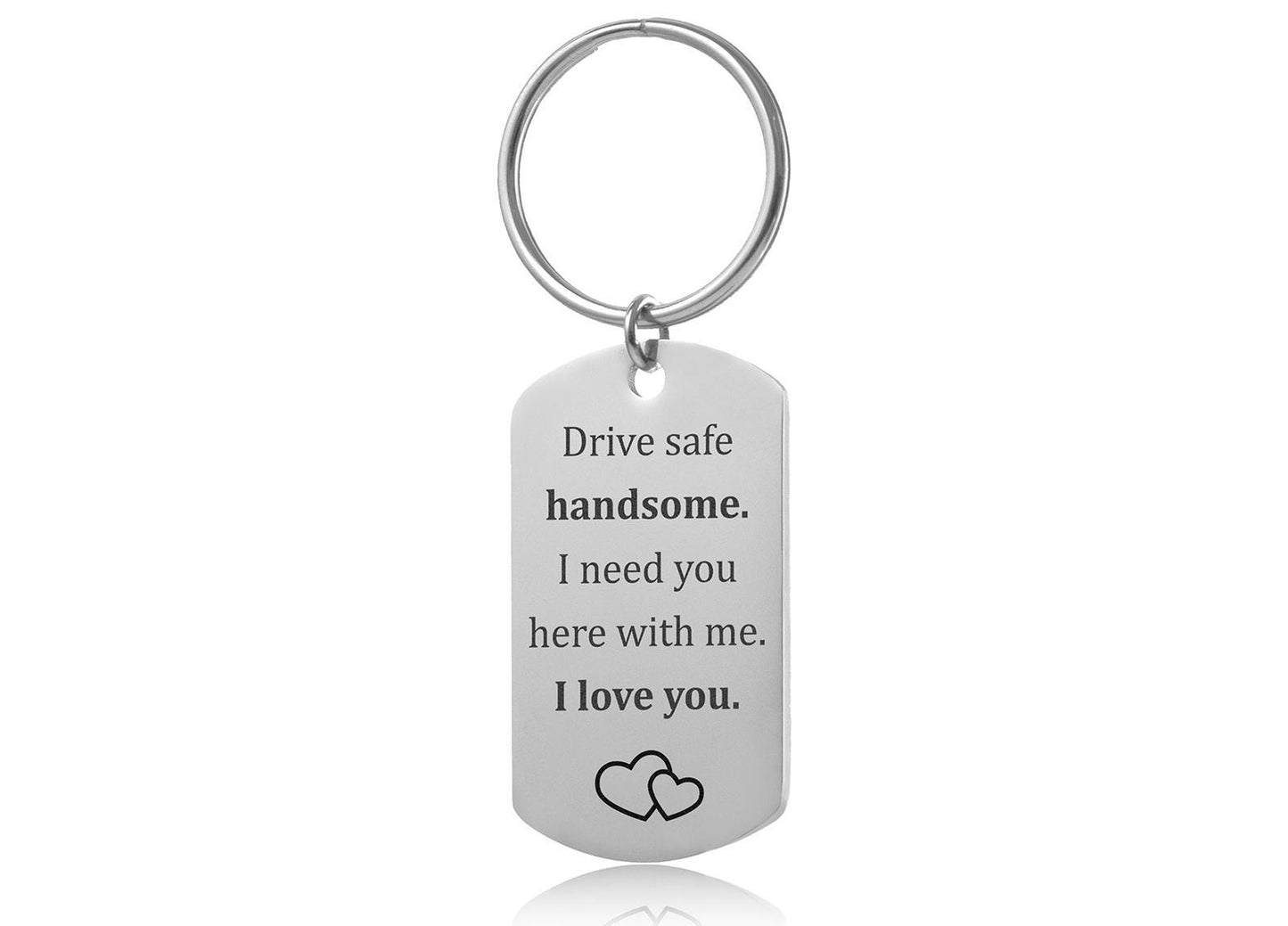 Drive Safe Handsome Keychain for Car Lover, Keyring for New Driver, Passing Driving Test, Birthday Gift for Him, Romantic Gift for Men, C.2