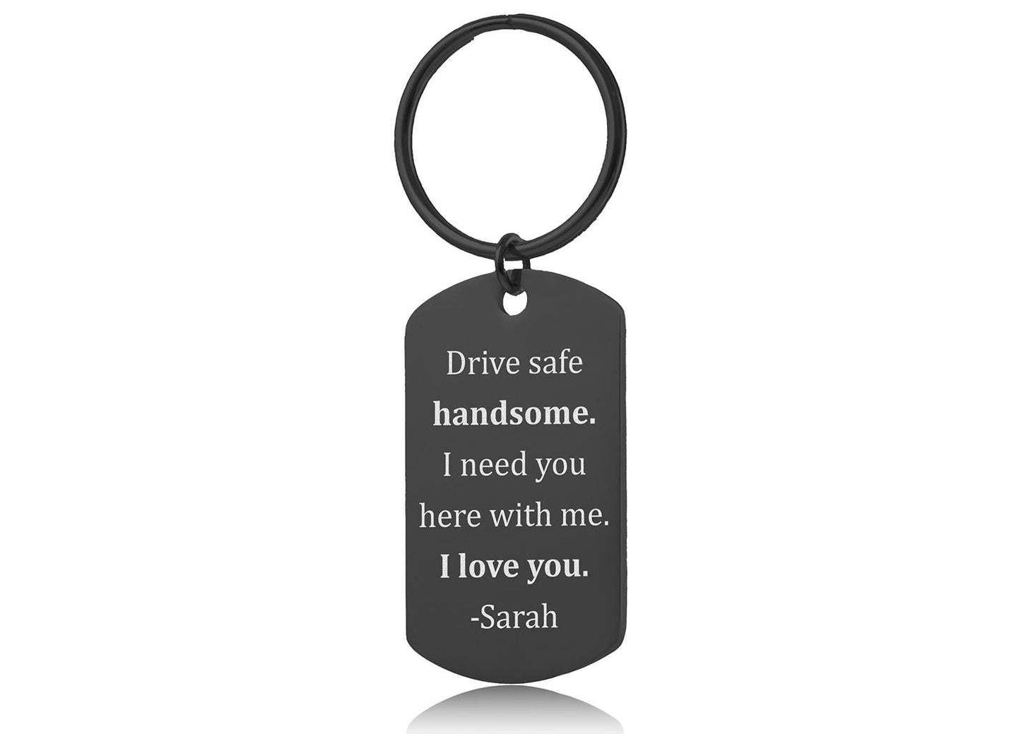 Drive Safe Handsome Keychain for Car Lover, Keyring for New Driver, Passing Driving Test, Birthday Gift for Him, Romantic Gift for Men, C.2