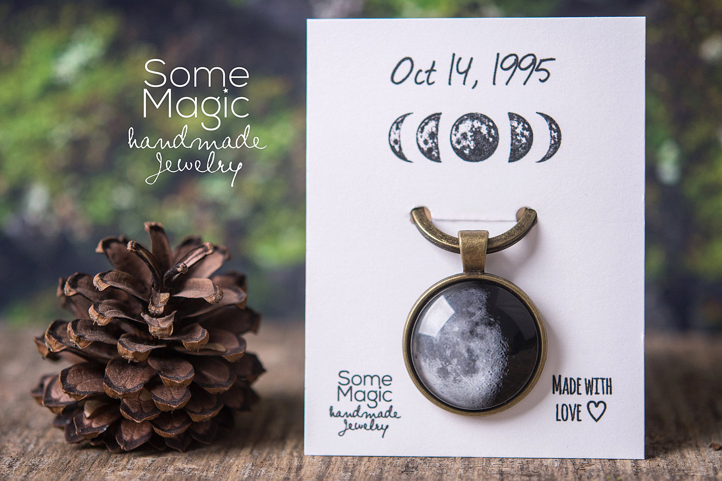 Custom Moon Phase Keychain, Personalized Gift for Men, Gift for Him, Custom Birth Moon, Personalized Key Chain, Custom Keychain, RP.1