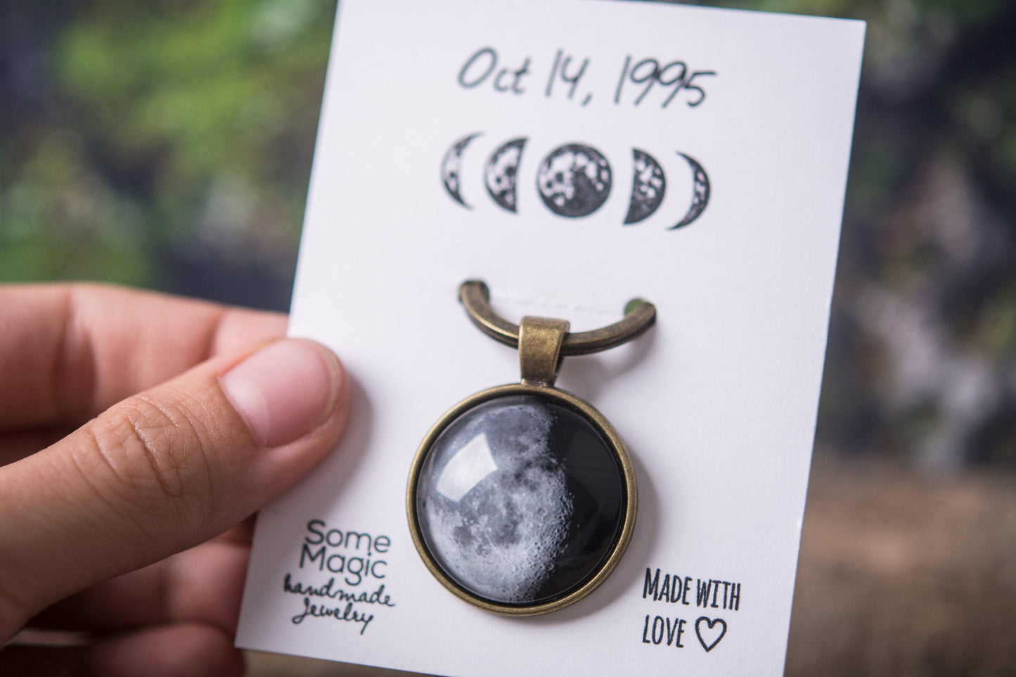 Custom Moon Phase Keychain, Personalized Gift for Men, Gift for Him, Custom Birth Moon, Personalized Key Chain, Custom Keychain, RP.1