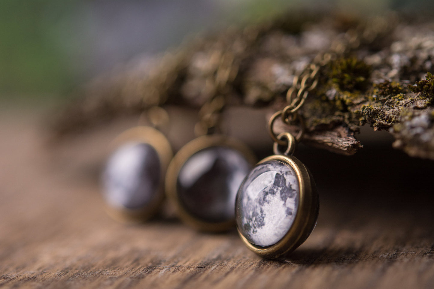 Double Sided Custom Moon Phase Necklace, Custom Birth Moon, Personalized Jewelry Gift, Mother's Day Gift For Mom, Gift For Daughter, KP.7