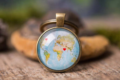 Personalized Long Distance Relationship Gift Keychain, Boyfriend Girlfriend Birthday Gift, Gift For Women, Friendship Best Friend Gift, C.1