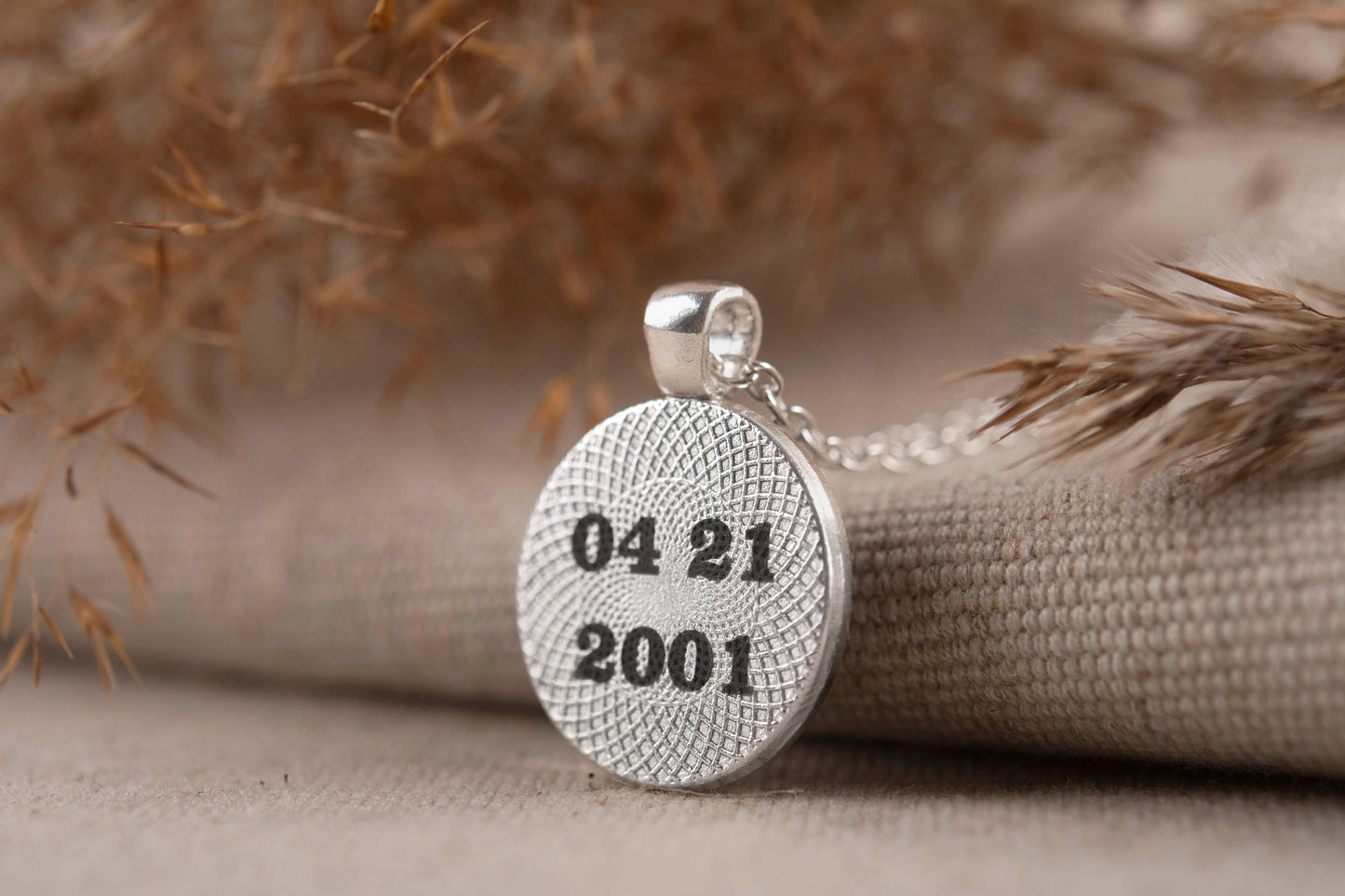 Personalized Moon Phase Necklace for Her Showing the Moon from Your Special Date - a Meaningful Birthday or Anniversary Gift for Women, KP.7