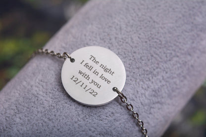 Custom Star Map Bracelet by Date, Star Map Jewelry, Birthday Gift for Her, Anniversary Gift for Women, Personalized Wedding Gift, AP.1