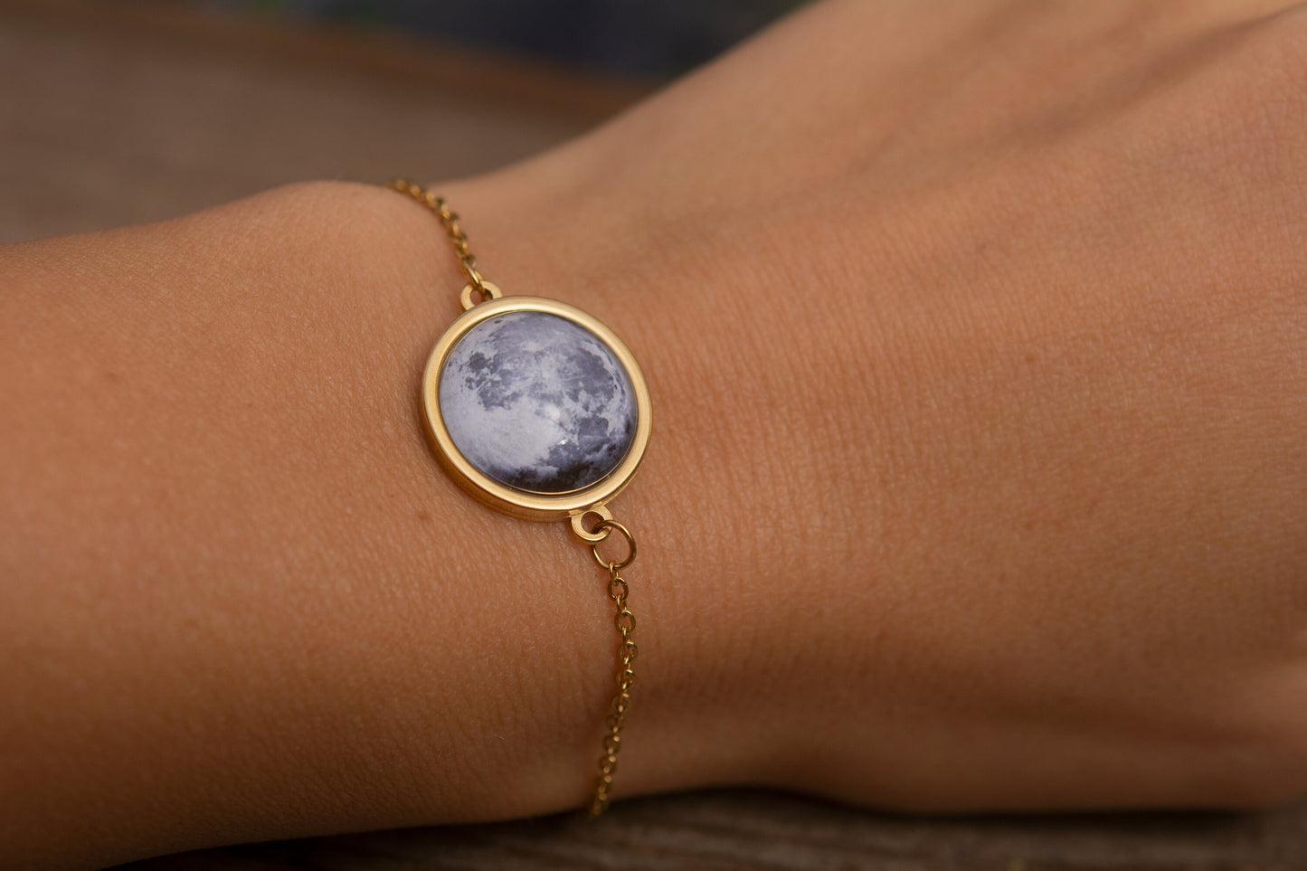 Custom Moon Phase and Star Map Bracelet, Engraved Night Sky by Date, Personalized Birthday Gift for Women, Anniversary Gift for Her, AP.1