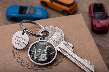 Pregnancy Gift Ultrasound Baby Photo Keychain, New Dad Gift, Fathers Day Gifts, Personalized Gift, Mothers Day Gift, First Time Mom, C.2
