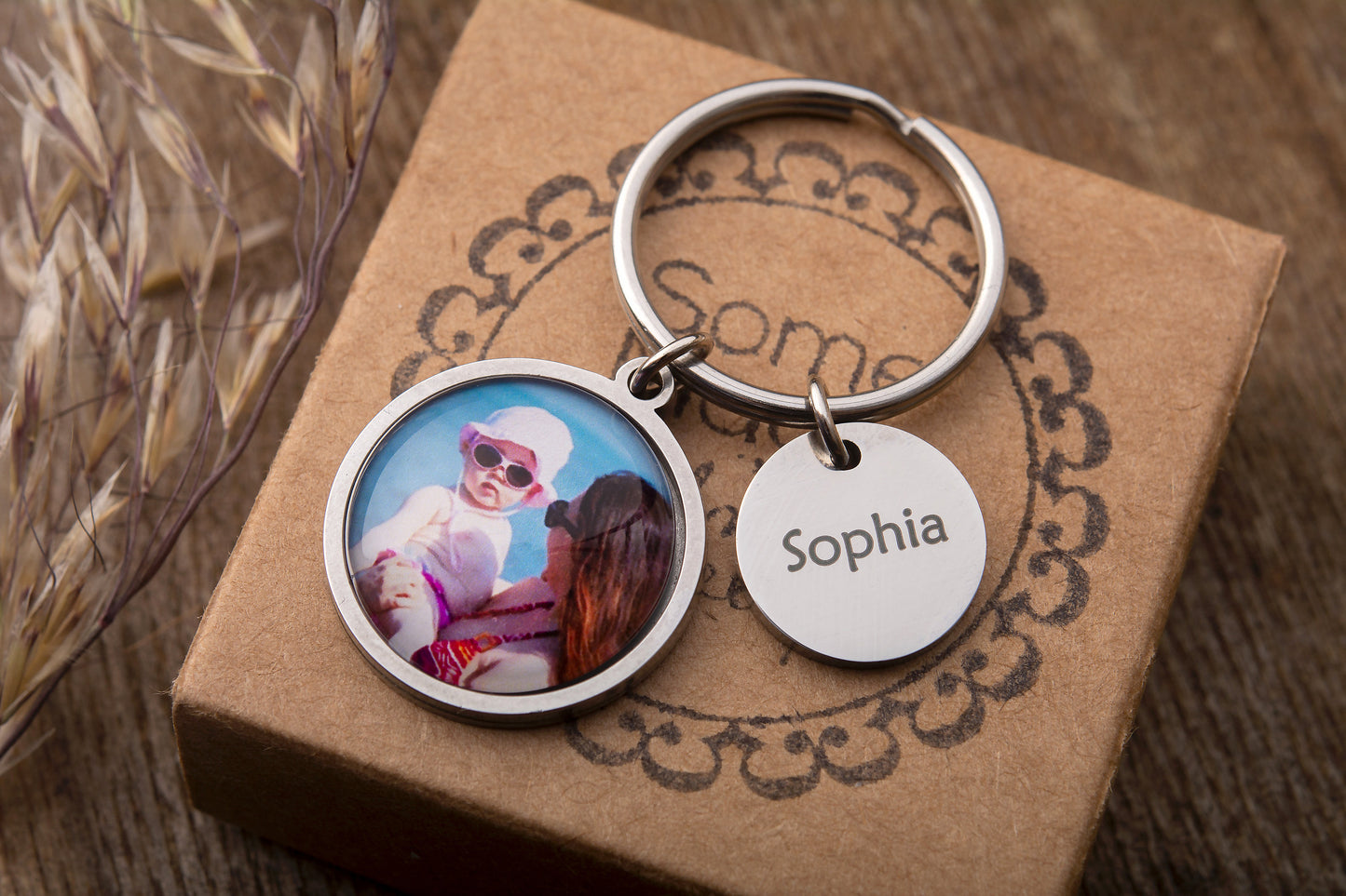 Personalized Ultrasound Keychain, Baby Scan Sonogram Picture Photo Keyring, First Time Daddy Mummy To Be Expecting Custom Gift, C.1