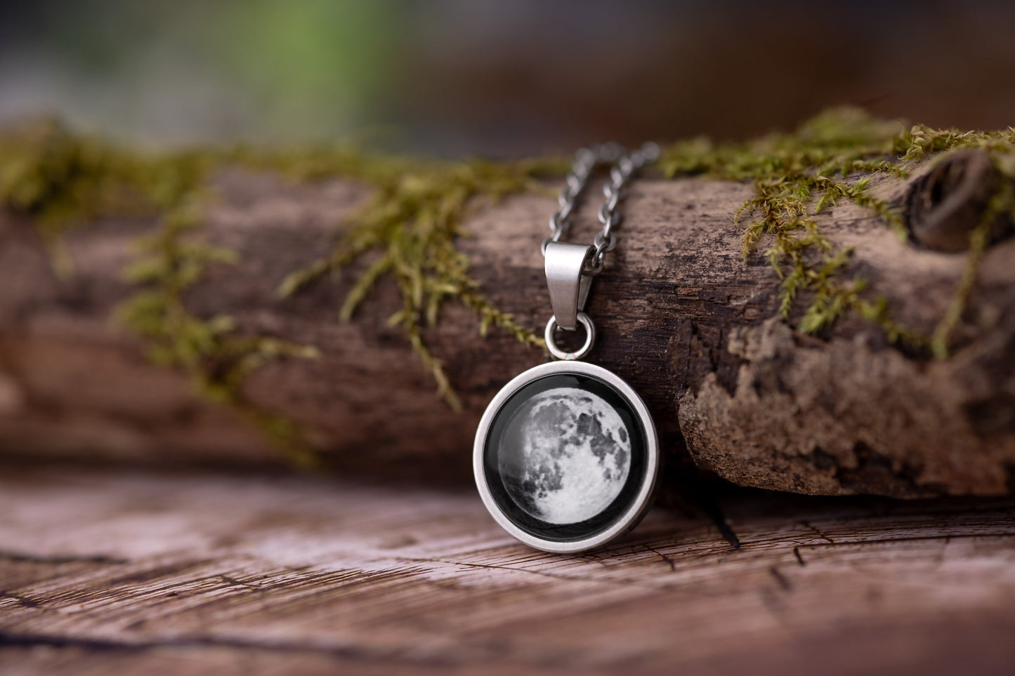Custom Moon Phase by Date Necklace, Jewelry Gift for Daughter, Girlfriend Anniversary Gift, Personalized Birthday Gift for Her, KP.13
