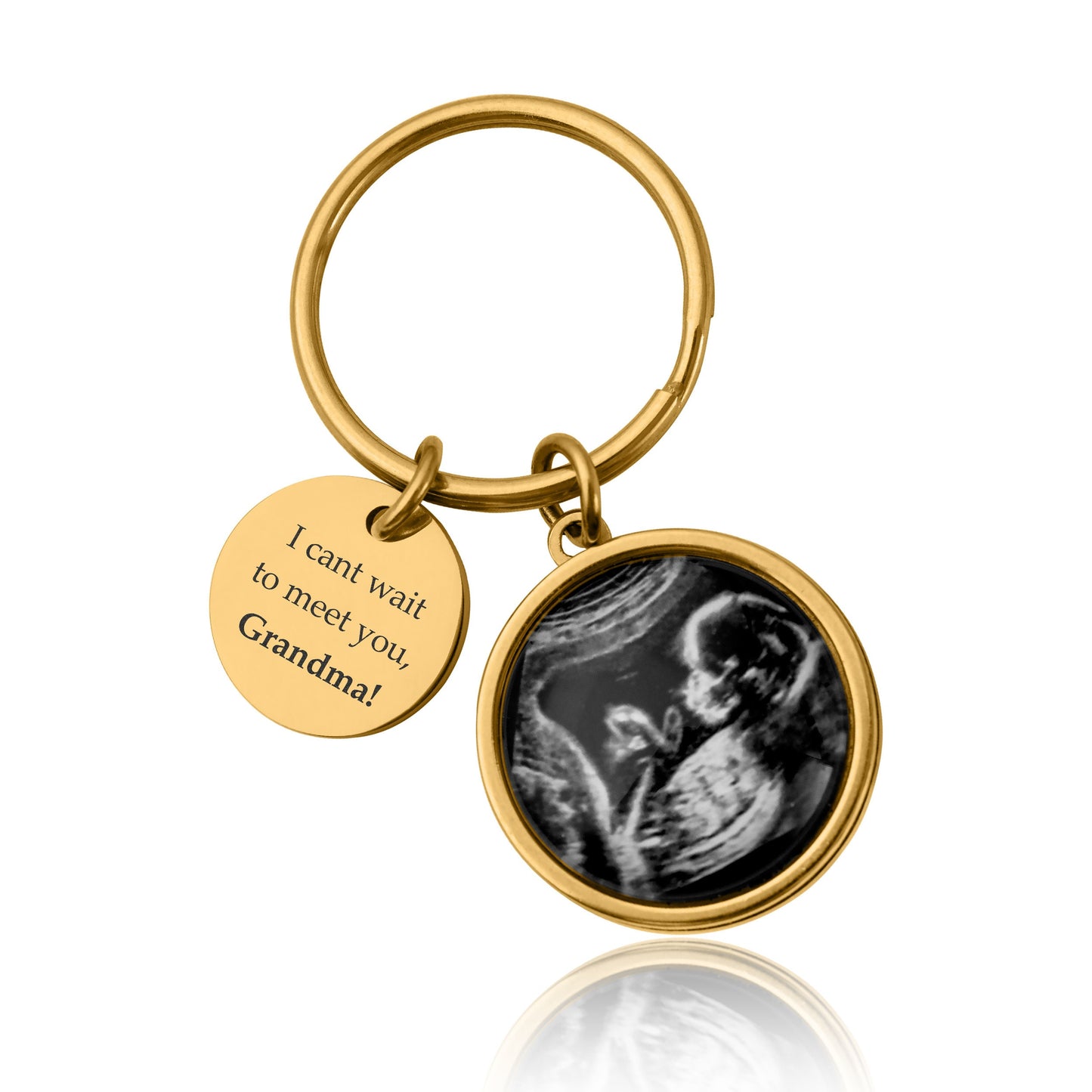 Personalized Ultrasound Keychain For First Time Daddy To Be, Baby Scan Sonogram Picture Photo Keyring, Pregnancy Father To Be Gift, C.1