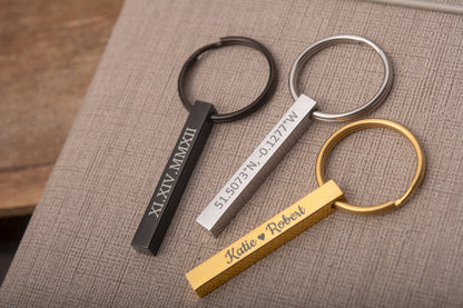 Actual Fingerprint And Handwriting Memorial Keychain, Loss Of Father, Son, Personalized Engraved Custom Keyring, Grief Gift Keepsake, C.2