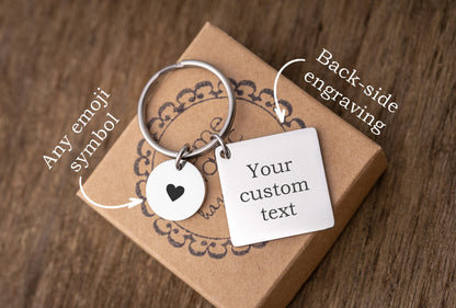 Personalized Calendar Keychain Date Keyring Gift Wedding Day Gift Special Date Gift Personalised Keyring Weddings Gift Anniversary Gift, C.2