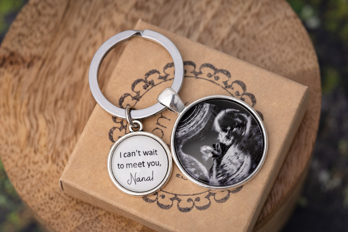 Personalized Ultrasound Photo Keychain, Pregnancy Gifts, Custom Daddy Keychain, Ultrasound Gifts, Mothers Day Gift, Father, New Dad, C.1