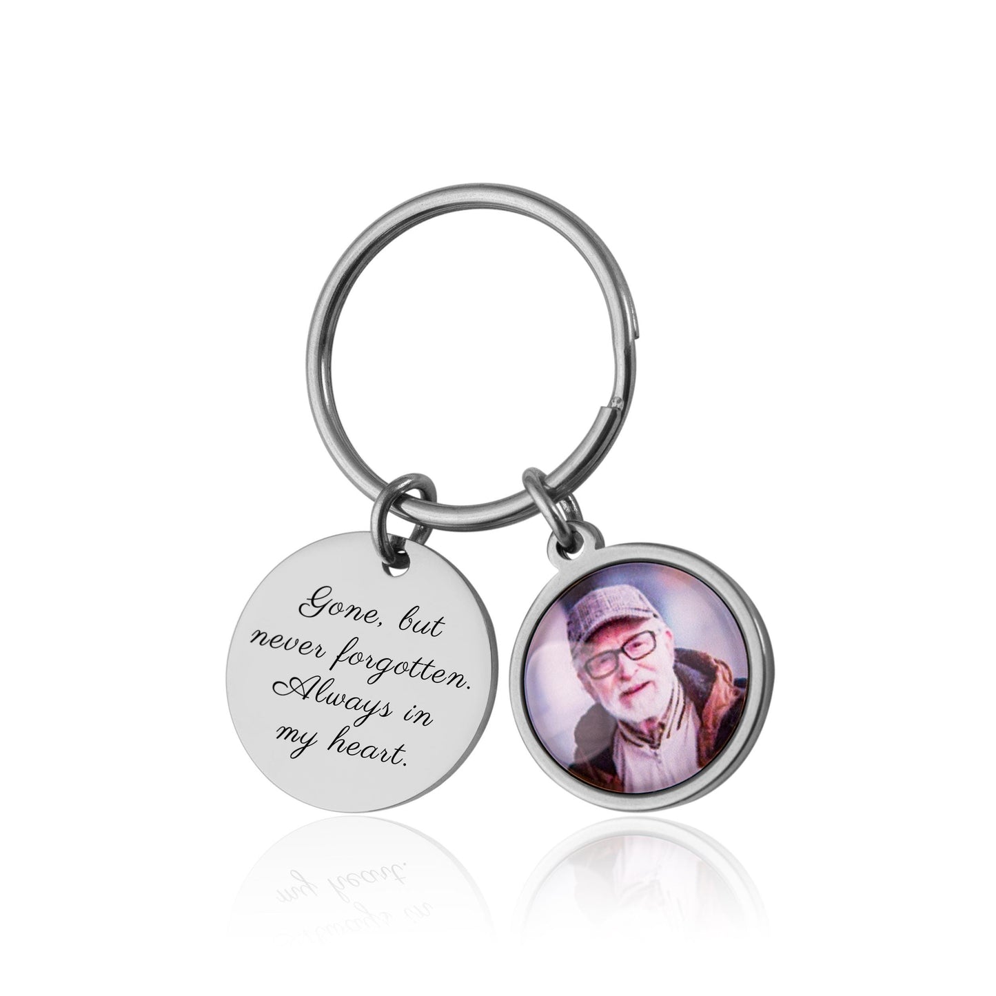 Loss Of Father Keepsake Gift, Keychain With Photo, Custom Memorial Keyring, Personalized Remembrance Gifts, Grief Gift, Loss Of Dad, C.1