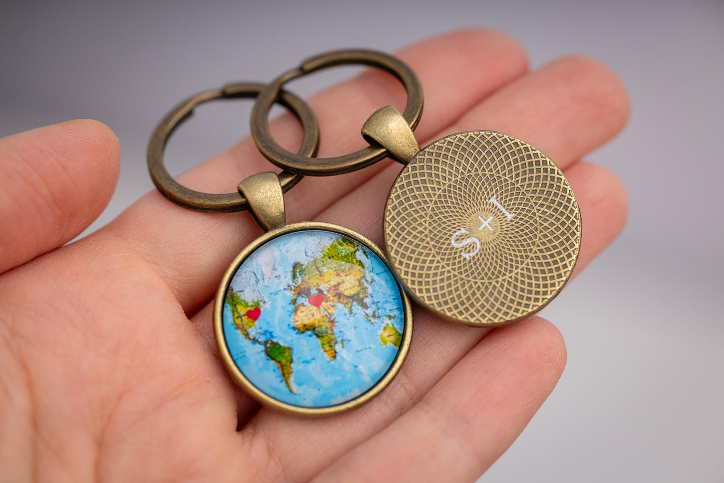 Personalized Long Distance Relationship Gift Keychain, Boyfriend Girlfriend Birthday Gift, Gift For Women, Friendship Best Friend Gift, C.1