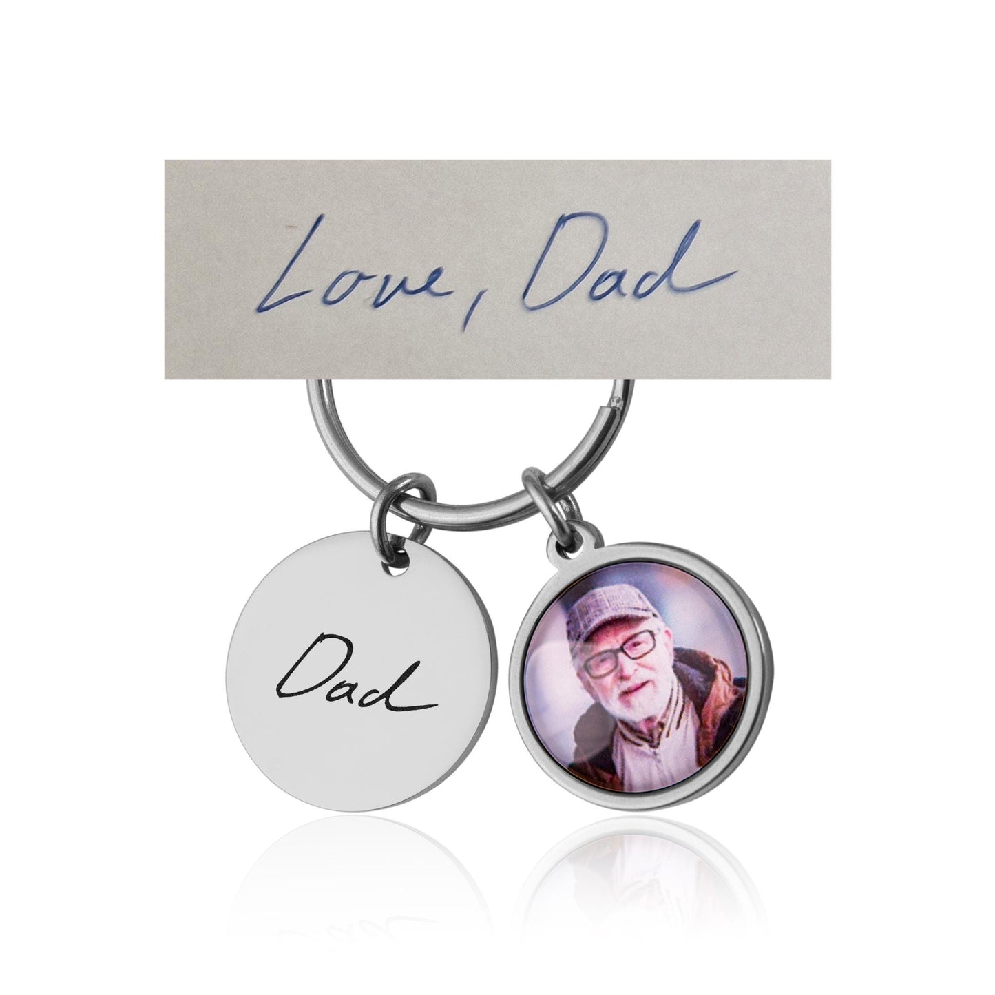 Loss Of Father Keepsake Gift, Keychain With Photo, Custom Memorial Keyring, Personalized Remembrance Gifts, Grief Gift, Loss Of Dad, C.1