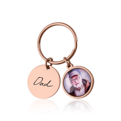 Loss Of Father Keepsake Gift, Keychain With Photo, Custom Memorial Keyring, Personalized Remembrance Gifts, Grief Gift, Loss Of Dad, C.1