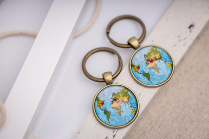 Personalized Long Distance Relationship Gift Keychain, Boyfriend Girlfriend Birthday Gift, Gift For Women, Friendship Best Friend Gift, C.1