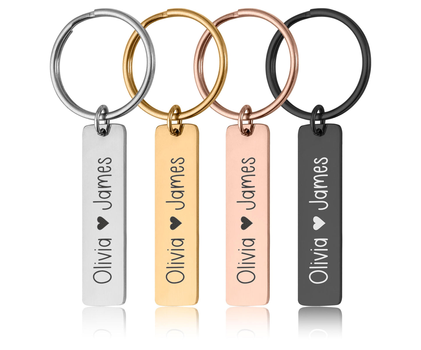Custom Keychain with Two Locations, Personalized Long Distance Relationship Gift for Boyfriend, Girlfriend Best Friend Engraved Text, C.2