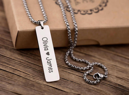 Custom Morse Code Necklace for Men, Birthday Gift for Boyfriend, Personalized Fathers Day Gift for Dad, Message Pendant for Him, KP.2/C.2