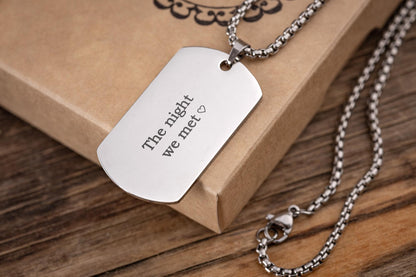 Personalized Special Day Keepsake Gift - Star Map Necklace by Date and Place - First Date, Wedding, Child Birth or First Kiss Reminder, RP.2