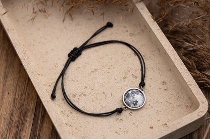 Custom Moon Phase Bracelet For Him With Engraving On The Back, Personalized Birthday  Gift For Him, Anniversary Jewelry For Boyfriend, RP.1