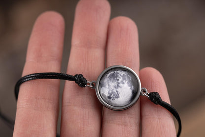 Custom Moon Phase Bracelet For Him With Engraving On The Back, Personalized Birthday  Gift For Him, Anniversary Jewelry For Boyfriend, RP.1
