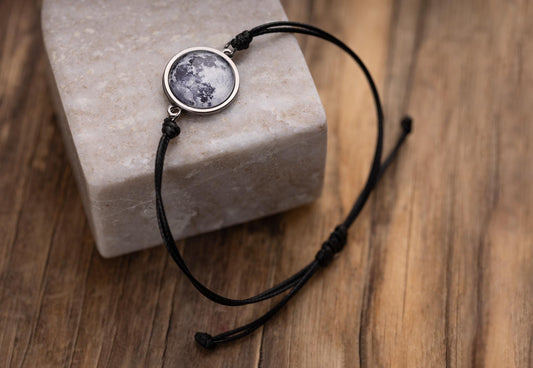 Custom Moon Phase Bracelet For Him With Engraving On The Back, Personalized Birthday  Gift For Him, Anniversary Jewelry For Boyfriend, RP.1