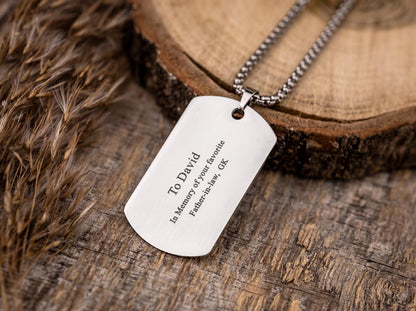 Custom Fingerprint Necklace - Keepsake Jewelry for Him - Sympathy Gift for Loss - Personalized Memorial Pendant in Gift-Ready Packaging C.2