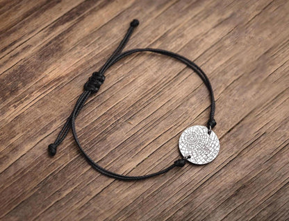 Personalized Star Map Cord Bracelet for Men, Custom Star Map by Date Jewelry, Birthday Gift for Him, Anniversary Gift for Boyfriend, RP.2
