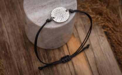 Personalized Star Map Cord Bracelet for Men, Custom Star Map by Date Jewelry, Birthday Gift for Him, Anniversary Gift for Boyfriend, RP.2