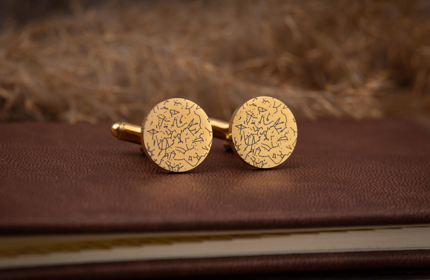 Custom Star Map By Date And Place Cufflinks, Personalized Jewelry For Men, Engraved Night Sky Husband Wedding Birthday Gift For Him, RP.2