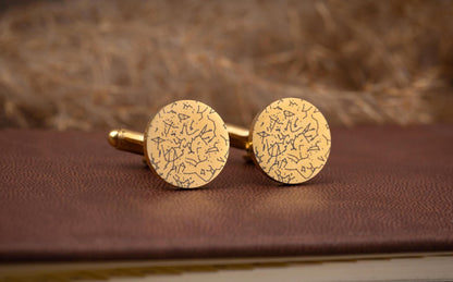 Custom Star Map Cufflinks, Personalized Jewelry for Men, Unique Night Sky by Date and Place Husband Wedding Birthday Gift for Him, RP.2