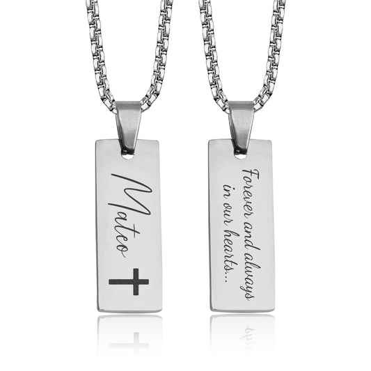 Loss Of Baby Remembrance Gift, Child Loss Memorial Necklace For Dad, Men Keepsake Necklace, Father Grief Gift, Miscarriage Gift For Him, C.2