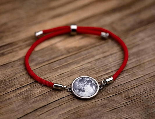 Personalized Moon Phase By Date Bracelet With Optional Custom Back Engraving - Birthday or Anniversary Gift For Girlfriend or Boyfriend RP.1