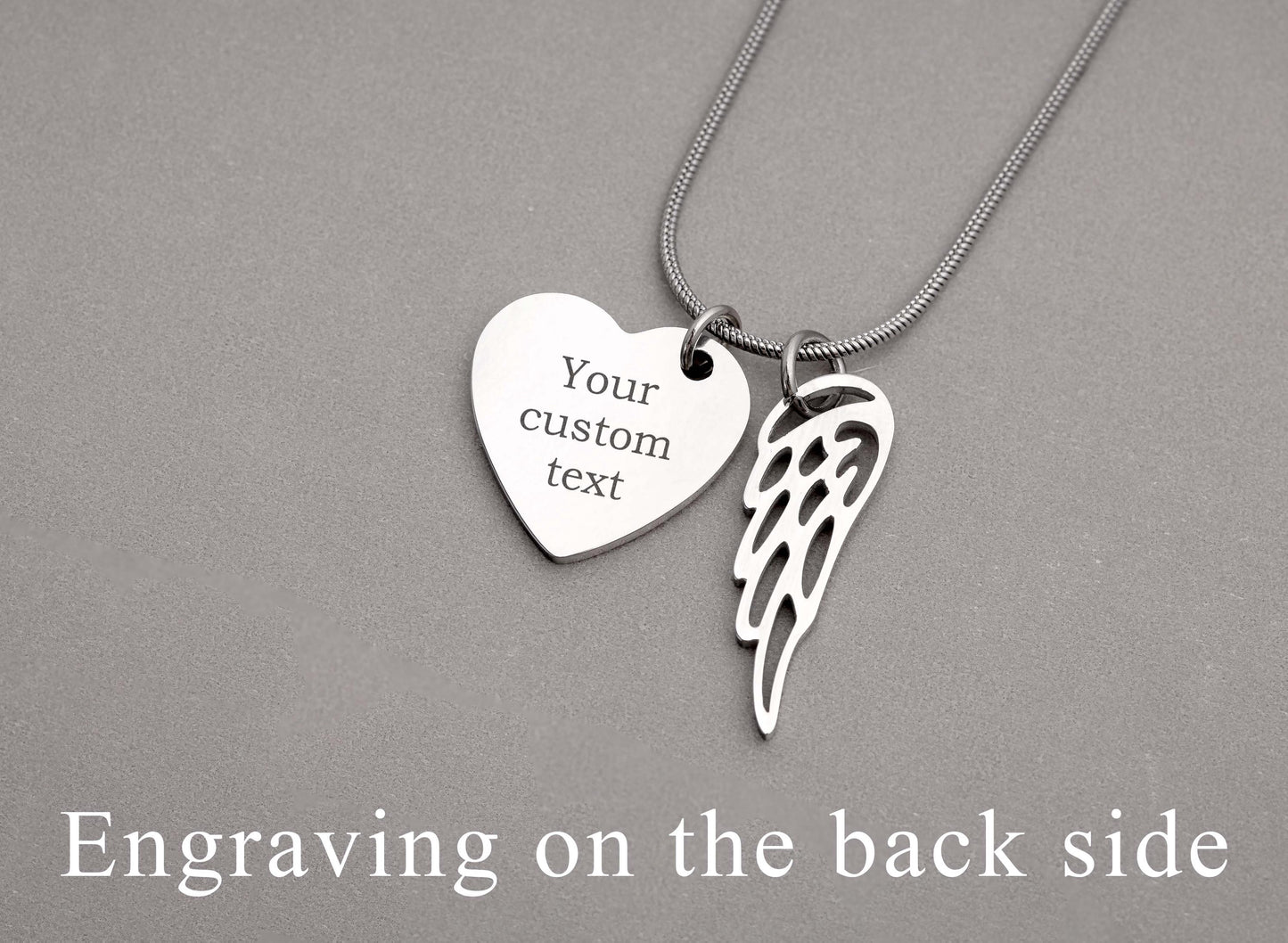 Personalized Heart Necklace with Fingerprint and Name, Grief Keepsake Gift for Loss Mother, Memorial Thumbprint Sympathy Jewelry, C.2