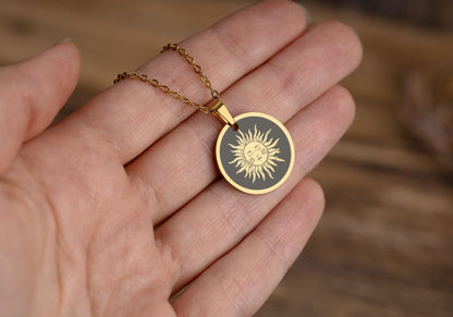 You Are Pretty Sunshine, Boho Sun Necklace, Gift for Daughter from Mom or Dad, Ready to Gift Inspiring Motivating Birthday Jewelry for Girl