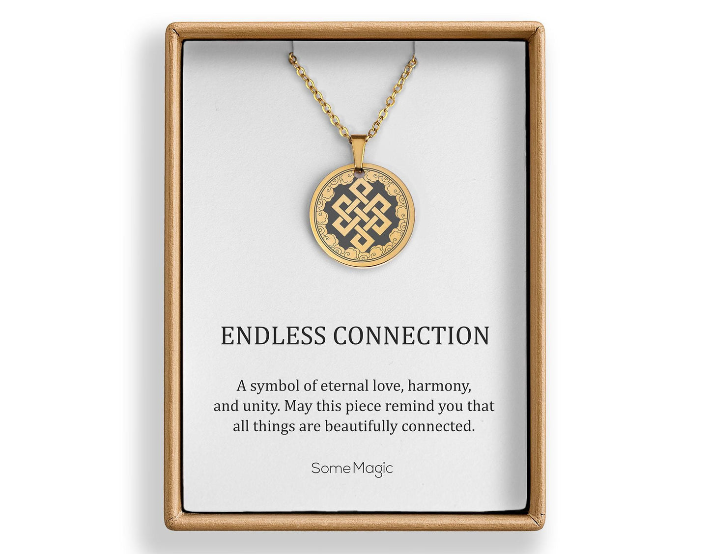 Celtic Endless Knot Necklace, Symbol of Eternal Love and Happiness, Jewelry Gift for Daughter from Parents -  Birthday Gift for Teenage Girl