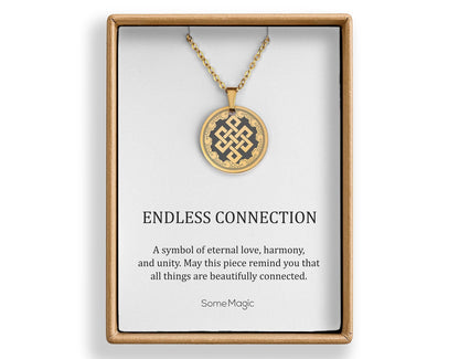 Celtic Endless Knot Necklace, Symbol of Eternal Love and Happiness, Jewelry Gift for Daughter from Parents -  Birthday Gift for Teenage Girl