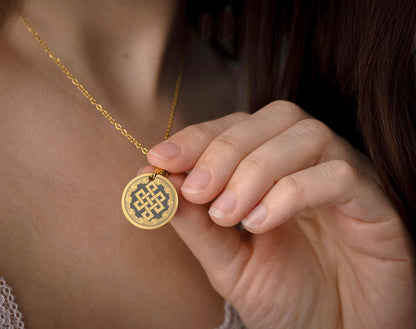 Celtic Endless Knot Necklace, Symbol of Eternal Love and Happiness, Jewelry Gift for Daughter from Parents -  Birthday Gift for Teenage Girl