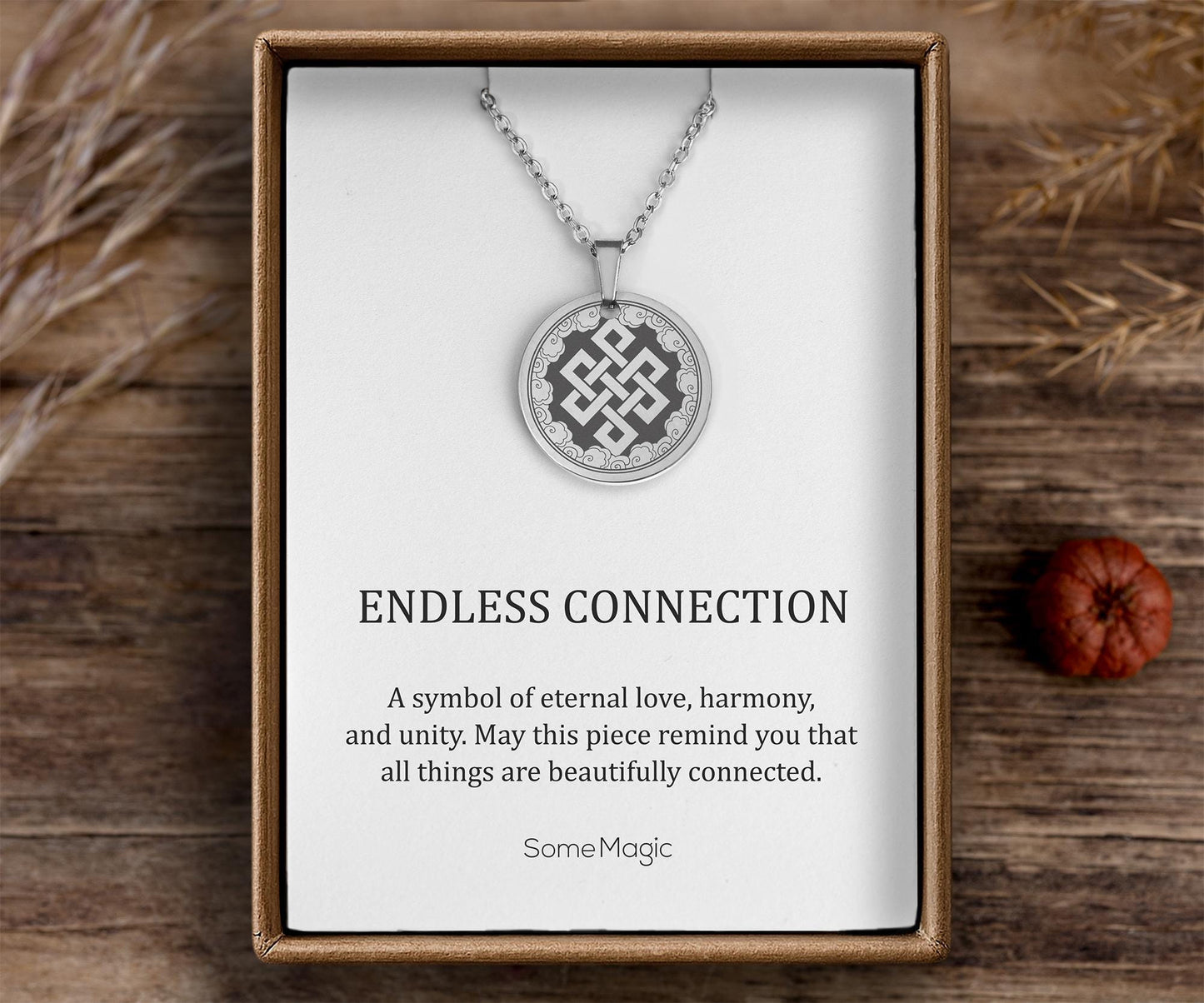 Celtic Endless Knot Necklace, Symbol of Eternal Love and Happiness, Jewelry Gift for Daughter from Parents -  Birthday Gift for Teenage Girl